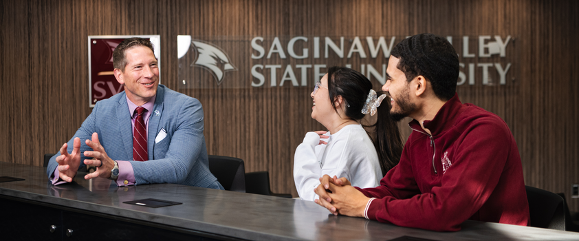 Brian Brunner with students